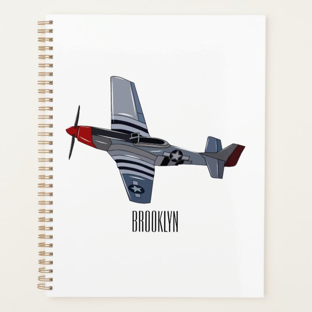 Agenda Ilustracion personalizado de bombarderos (Anverso)