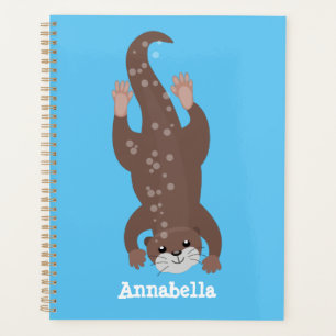 Agenda Ilustracion personalizado de buceo con nutria