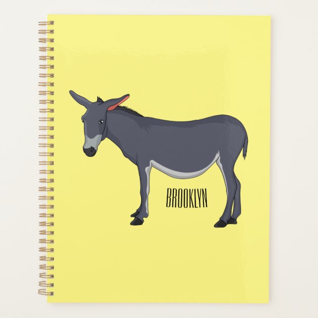 Agenda Ilustracion personalizado de burro (Anverso)
