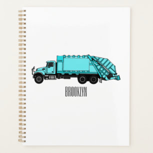 Agenda Ilustracion personalizado de camión de basura