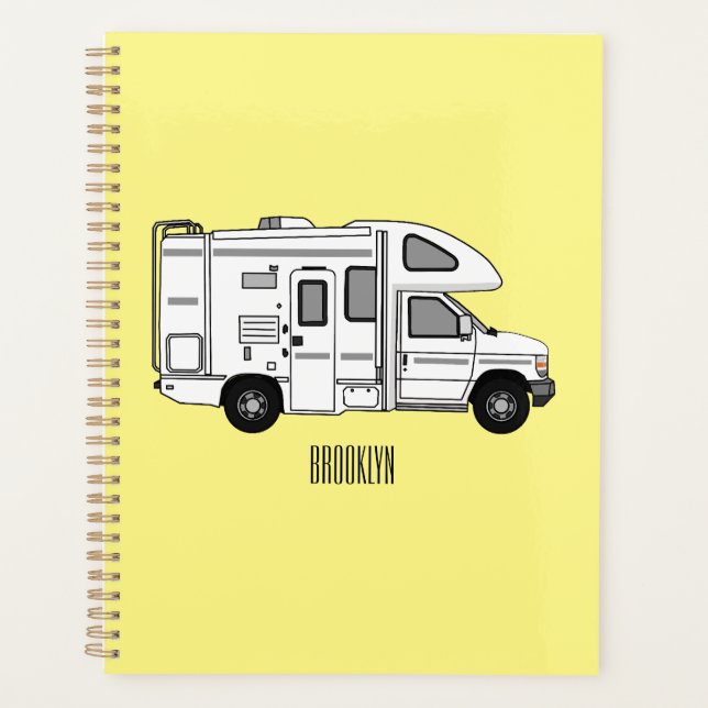 Agenda Ilustracion personalizado de Campervan (Anverso)