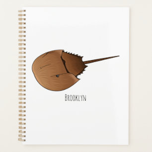 Agenda Ilustracion personalizado de cangrejo herradura