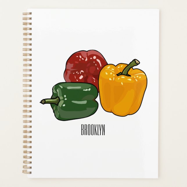 Agenda Ilustracion personalizado de Capsicum (Anverso)
