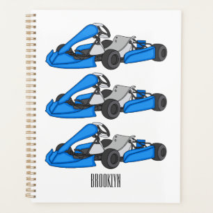 Agenda Ilustracion personalizado de carreras de Kart