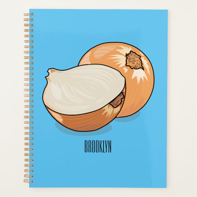 Agenda Ilustracion personalizado de cebolla (Anverso)