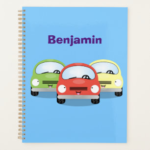 Agenda Ilustracion personalizado de coches Cute kawaii