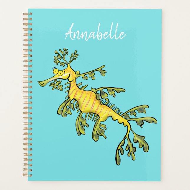 Agenda Ilustracion personalizado de dragón marino diverti (Anverso)