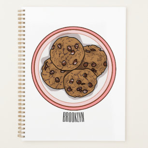 Agenda Ilustracion personalizado de galletas de chocolate