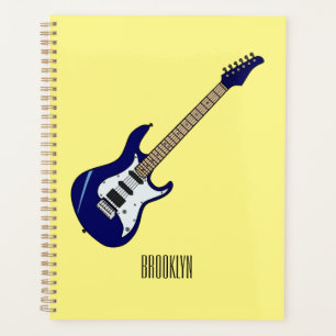 Agenda Ilustracion personalizado de guitarra eléctrica