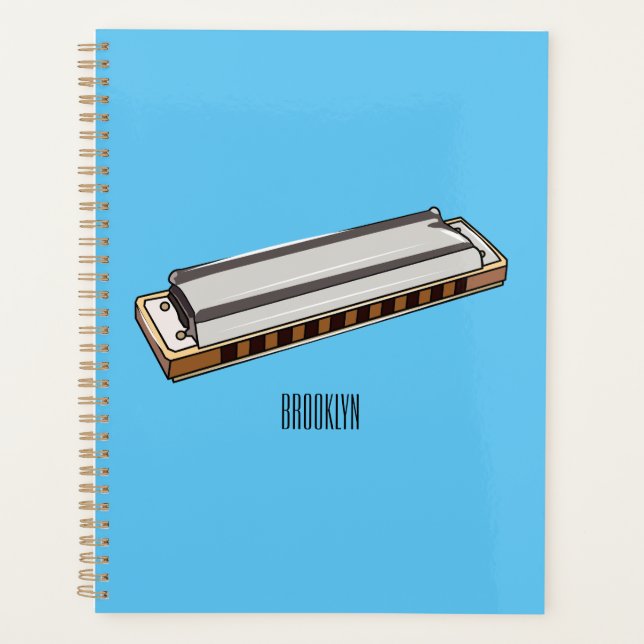 Agenda Ilustracion personalizado de Harmonica (Anverso)