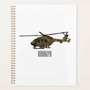 Agenda Ilustracion personalizado de helicópteros del ejér