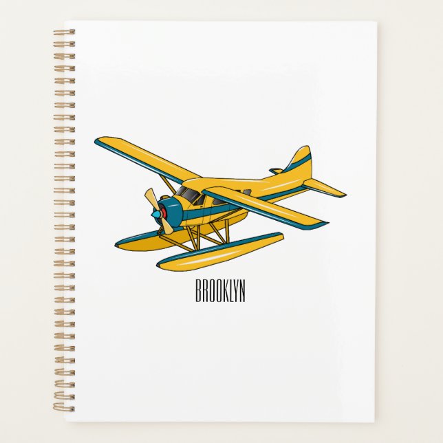 Agenda Ilustracion personalizado de hidroavión (Anverso)