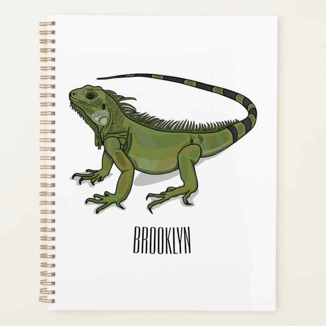 Agenda Ilustracion personalizado de Iguana (Anverso)