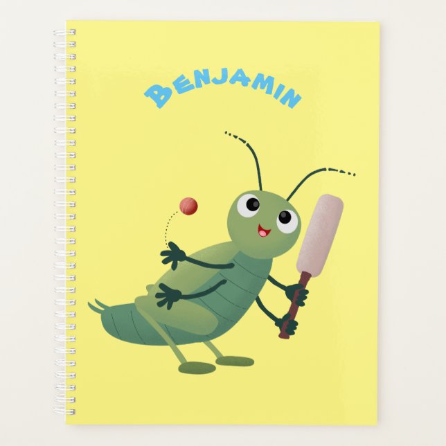 Agenda Ilustracion personalizado de insectos de cricket v (Anverso)