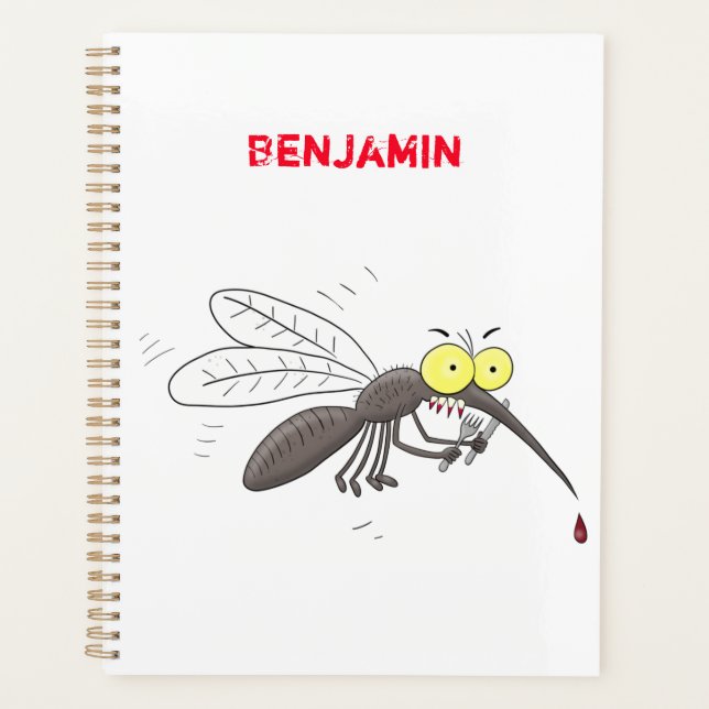 Agenda Ilustracion personalizado de insectos de mosquitos (Anverso)