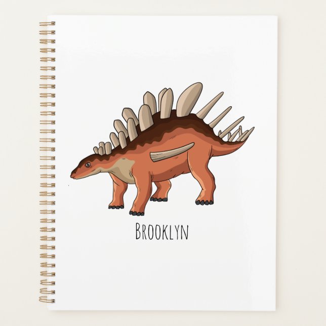 Agenda Ilustracion personalizado de Kentrosaurus (Anverso)