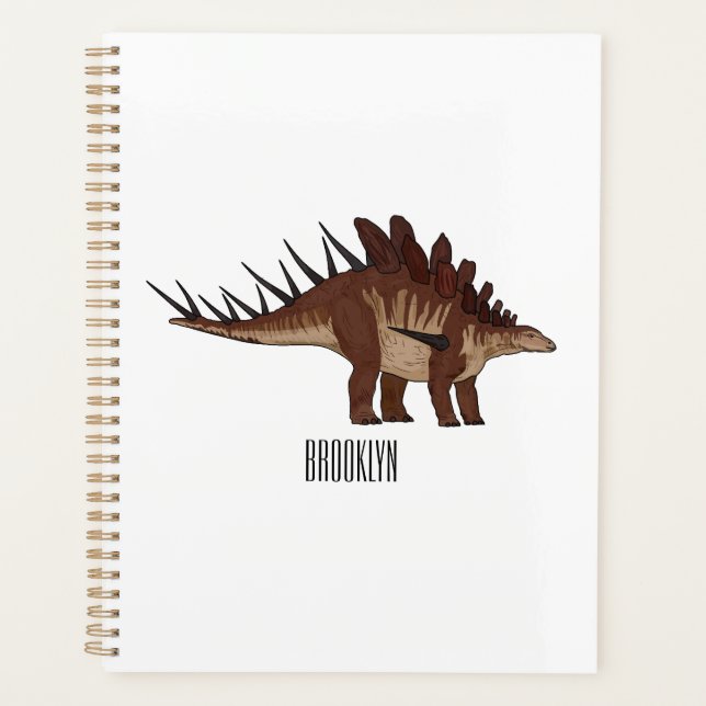 Agenda Ilustracion personalizado de Kentrosaurus (Anverso)