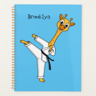 Agenda Ilustracion personalizado de Kung Fu giraffe