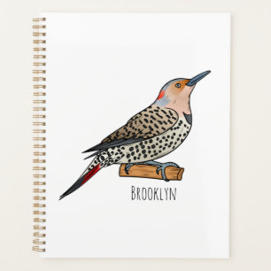 Agenda Ilustracion personalizado de pájaro parpadeante de