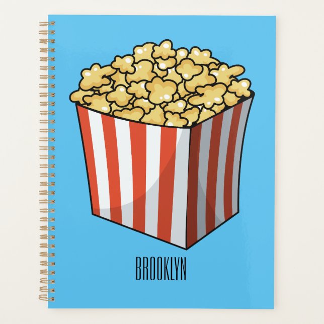 Agenda Ilustracion personalizado de palomitas (Anverso)
