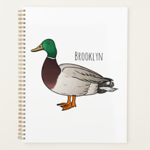 Agenda Ilustracion personalizado de pato mallard
