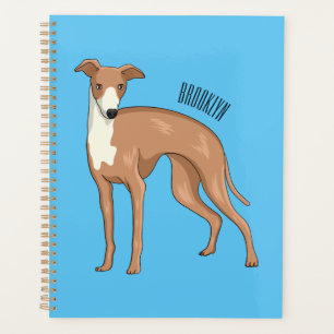 Agenda Ilustracion personalizado de perro de Greyhound