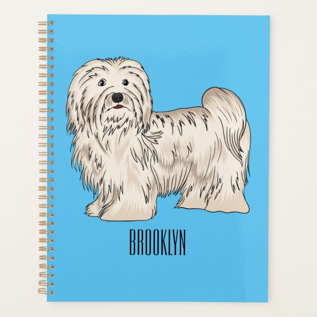 Agenda Ilustracion personalizado de perro de La Habana (Anverso)