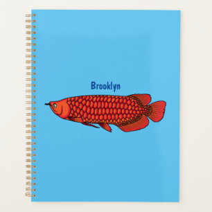Agenda Ilustracion personalizado de pescado de Arowana Ro