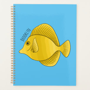 Agenda Ilustracion personalizado de pescado tango amarill