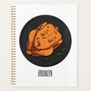 Agenda Ilustracion personalizado de pollo asado