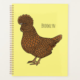 Agenda Ilustracion personalizado de pollo polaco Chamois
