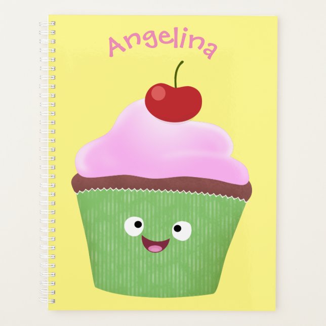Agenda Ilustracion personalizado de quequitos alegres (Anverso)