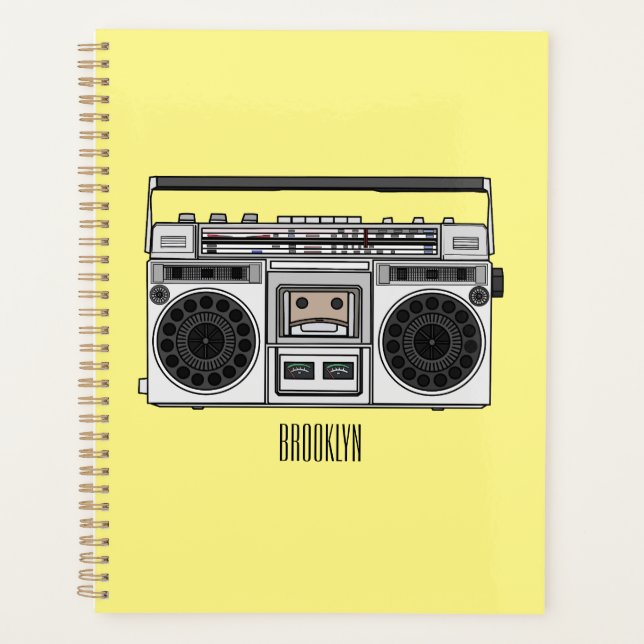 Agenda Ilustracion personalizado de radio (Anverso)