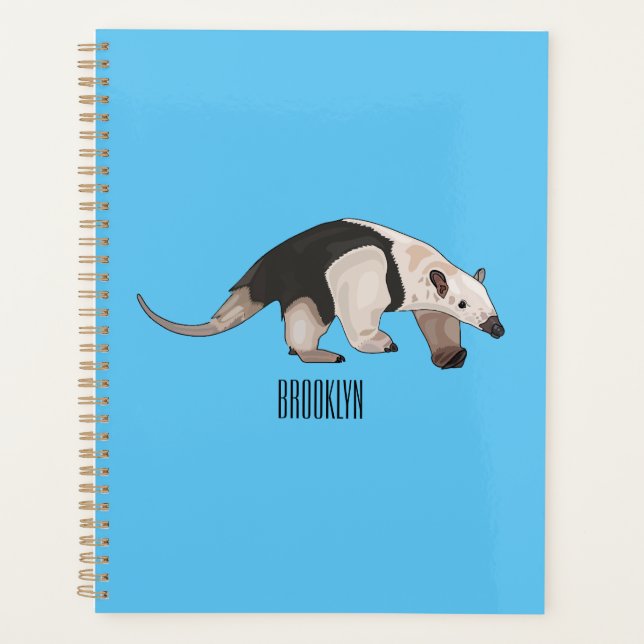 Agenda Ilustracion personalizado de Tamandua (Anverso)