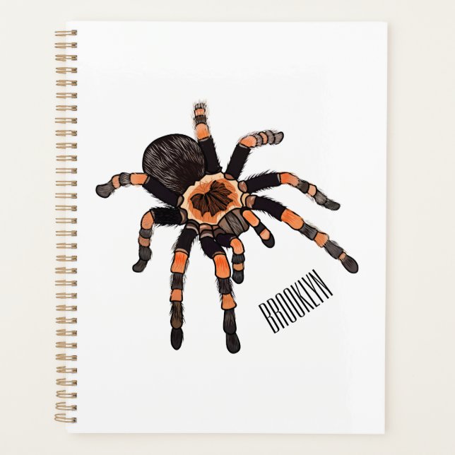 Agenda Ilustracion personalizado de Tarantula (Anverso)