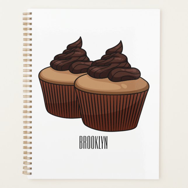 Agenda Ilustracion personalizado de tarta (Anverso)