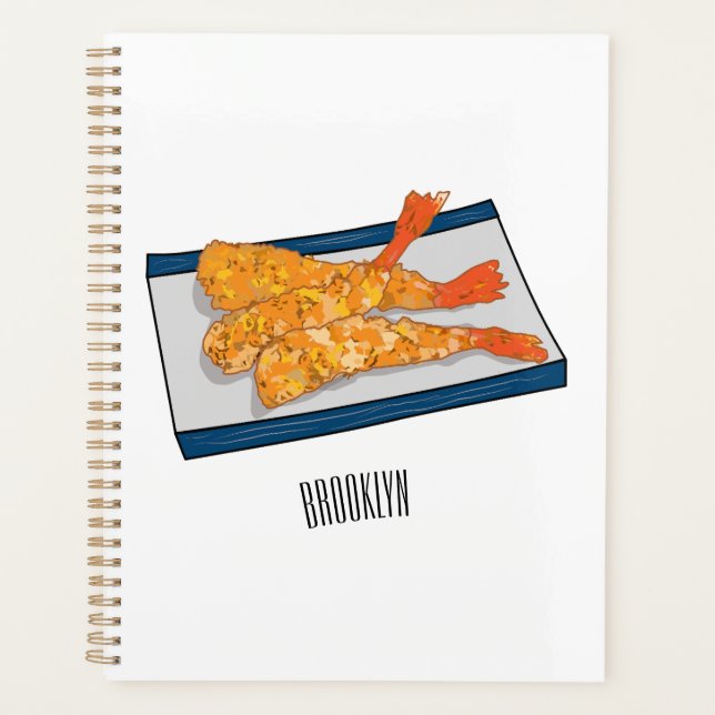Agenda Ilustracion personalizado de tempura gambas (Anverso)