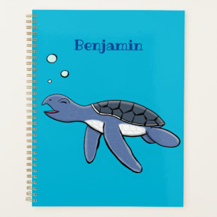 Agenda Ilustracion personalizado de tortuga marina de beb