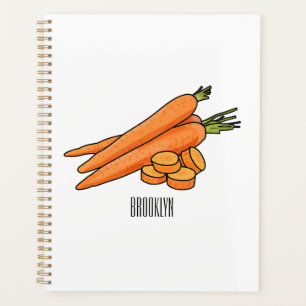 Agenda Ilustracion personalizado de zanahoria