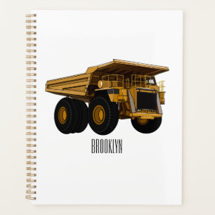 Agenda Ilustracion personalizado del camión de altura