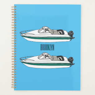 Agenda Ilustracion personalizado en motocicleta