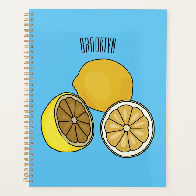 Agenda Ilustracion personalizado limón (Anverso)