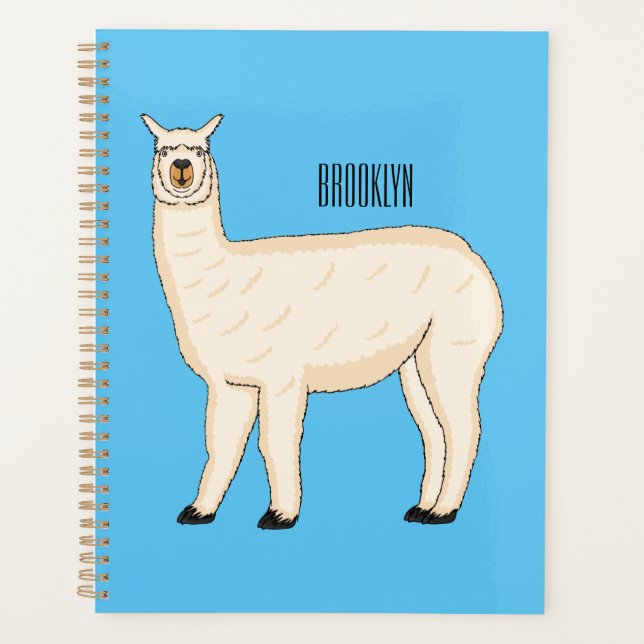 Agenda Ilustracion personalizado Llama (Anverso)