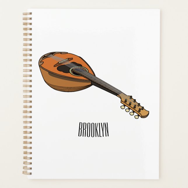 Agenda Ilustracion personalizado Mandolin (Anverso)