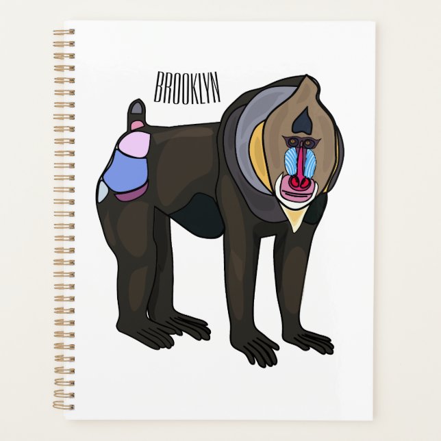 Agenda Ilustracion personalizado Mandrill (Anverso)