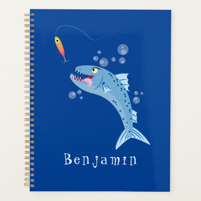 Agenda Ilustracion personalizado pescador hambriento de b (Anverso)