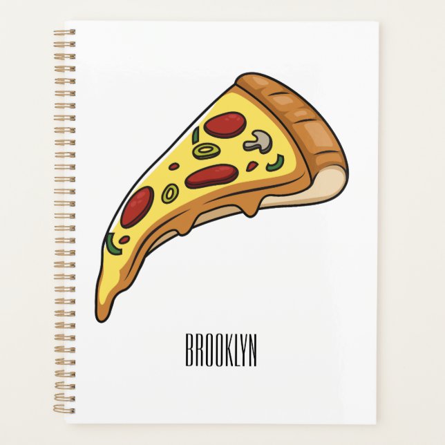Agenda Ilustracion personalizado Pizza (Anverso)