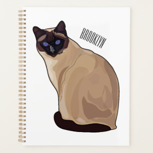 Agenda Ilustracion personalizado siamés