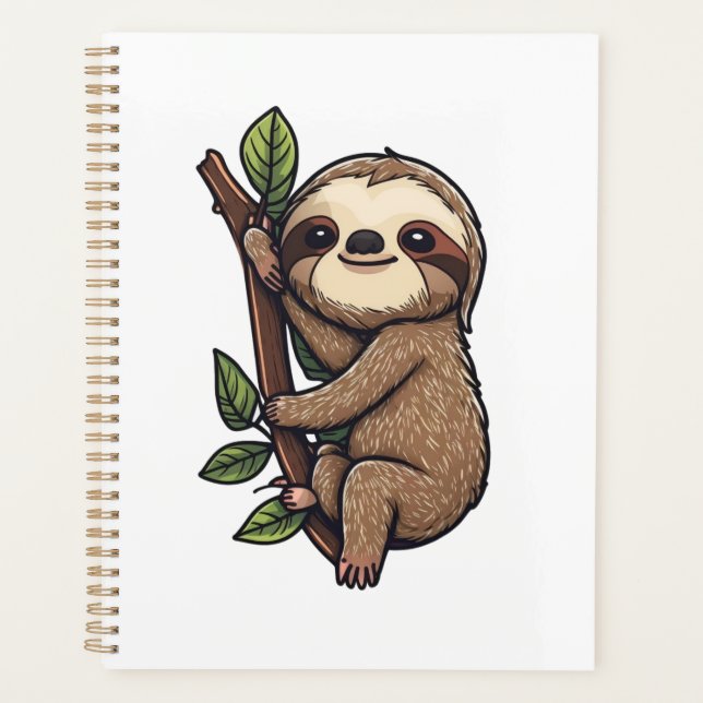 Agenda Ilustracion personalizado Sloth (Anverso)