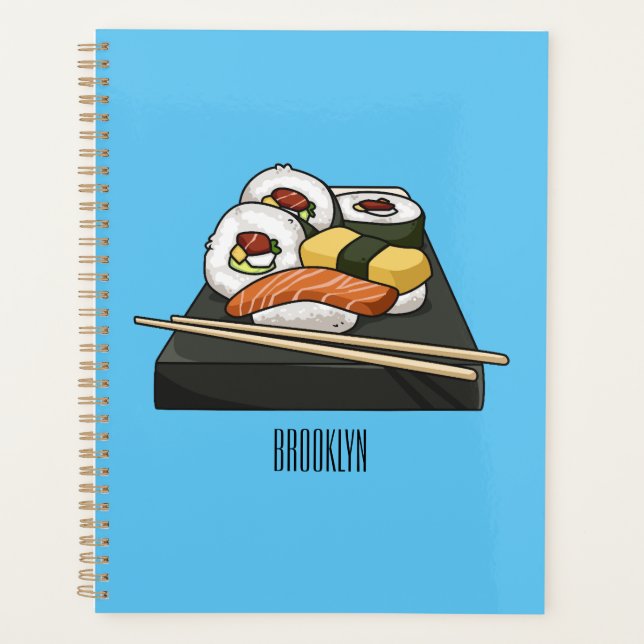 Agenda Ilustracion personalizado Sushi (Anverso)